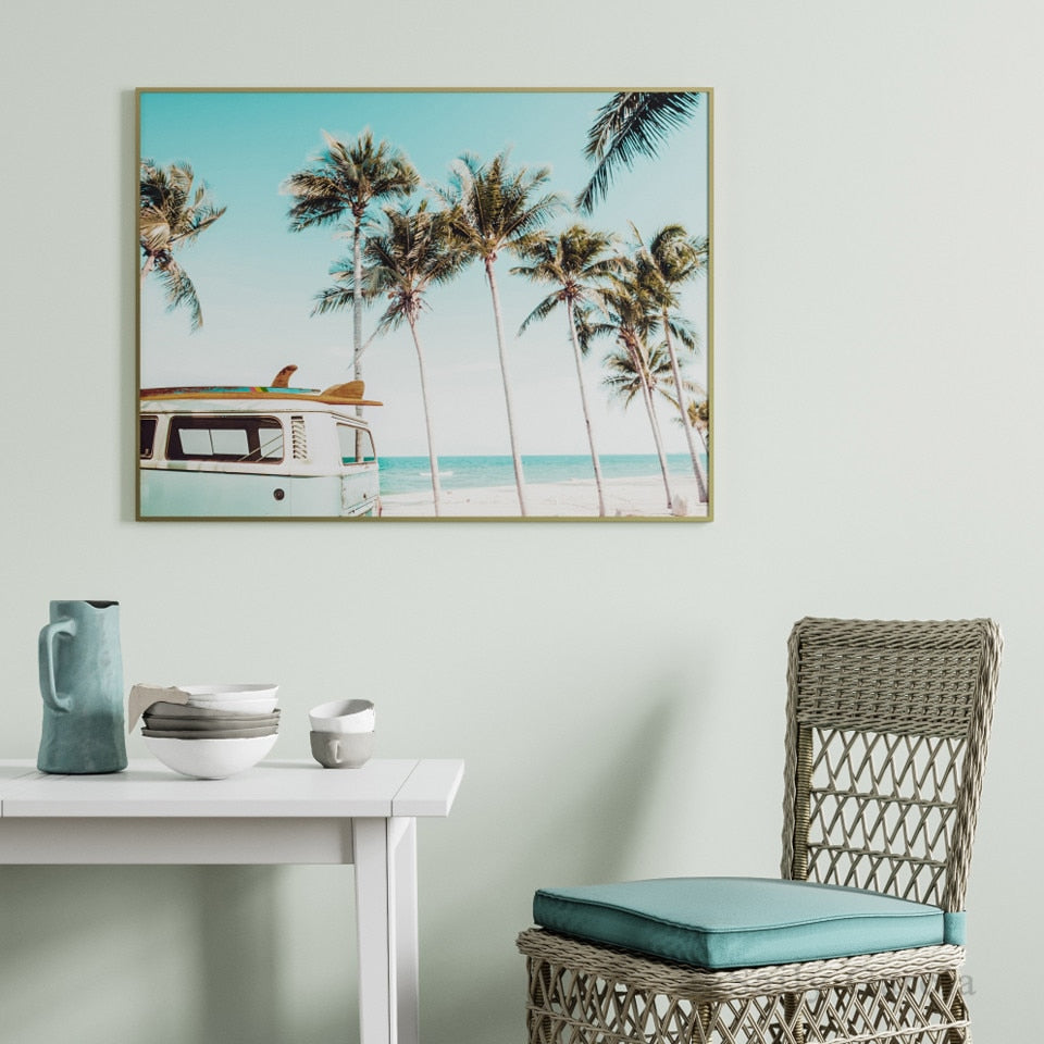 Tropical Beach Canvas Art