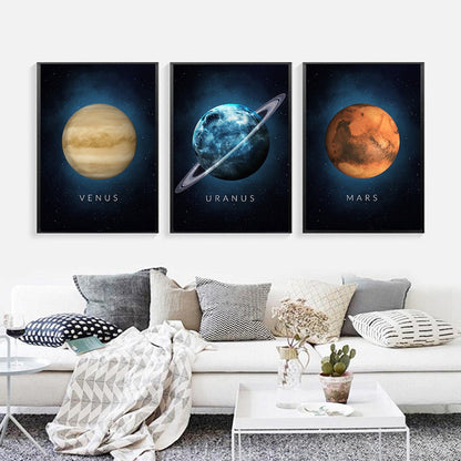 Planet Wall Art Canvas