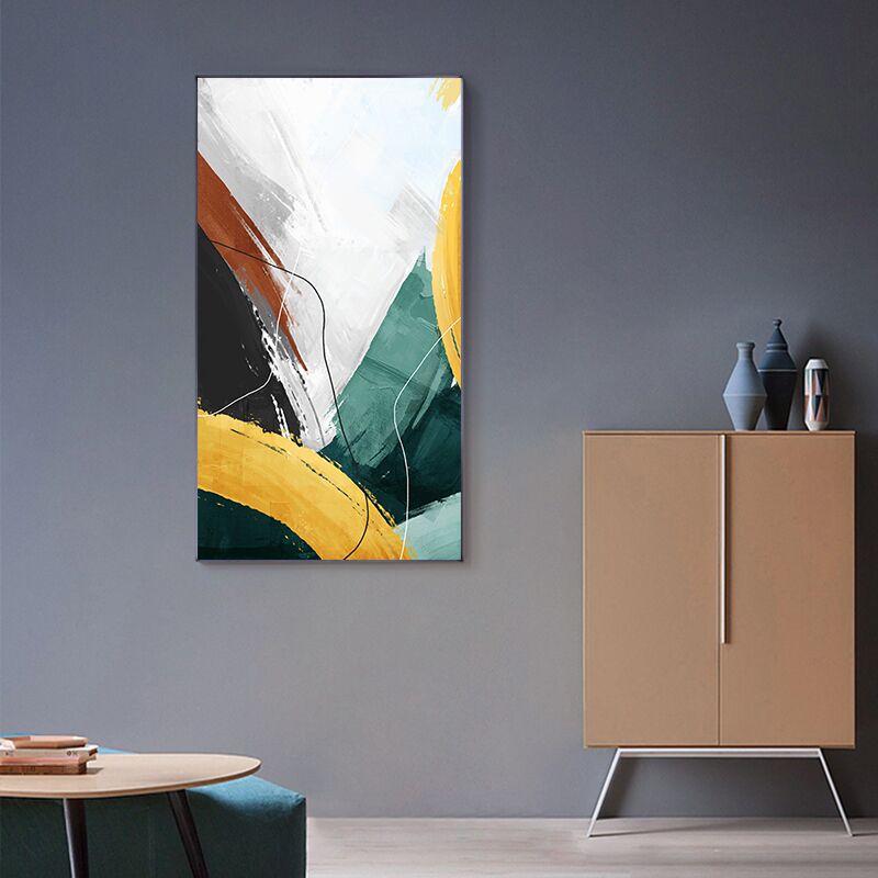 Abstract Colorful Paint Canvas Art