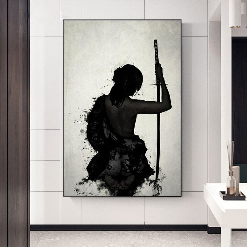 Japanese Samurai Canvas Art