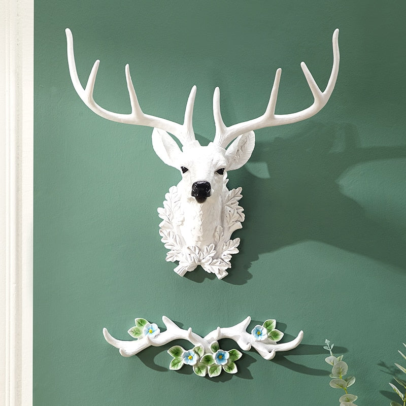 Deer Head Wall Decor Statue