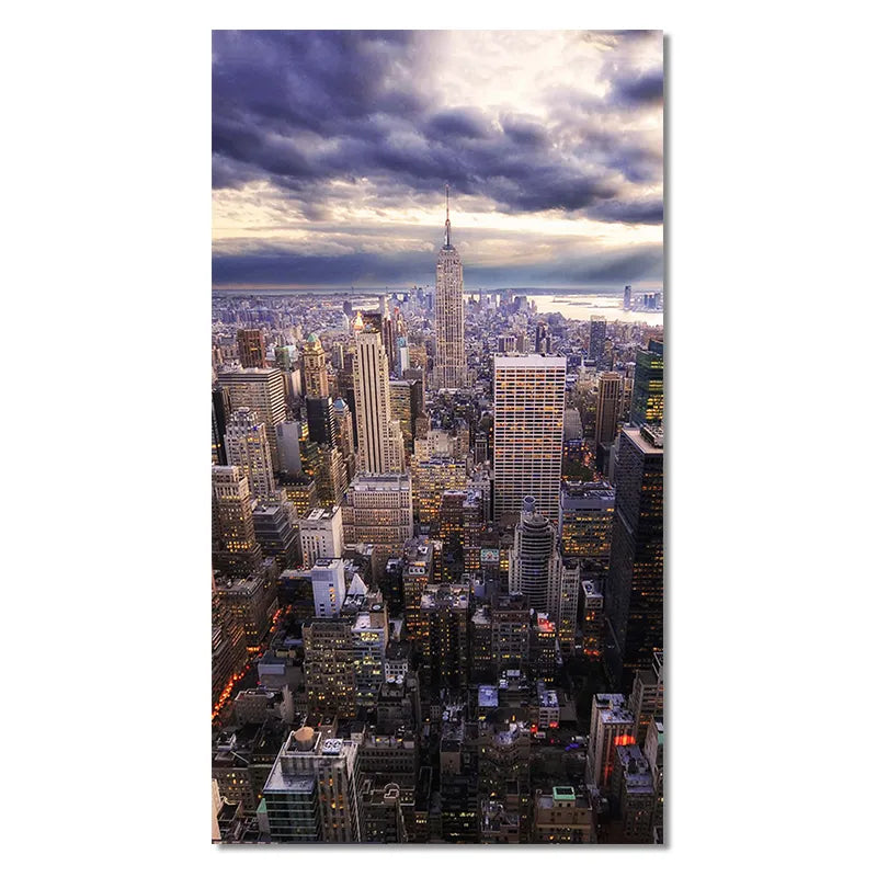 New York City Skyline Cityscape Wall Art Canvas