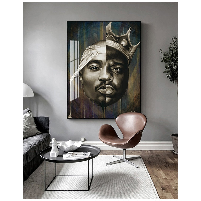 Biggie & Tupac Wall Art Canvas