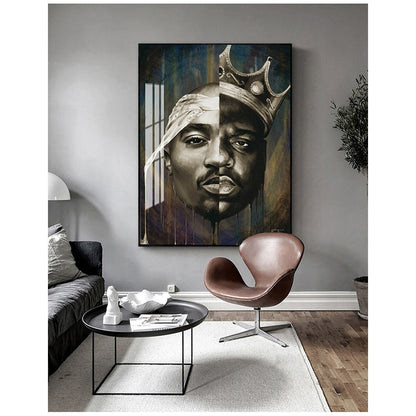 Biggie & Tupac Wall Art Canvas