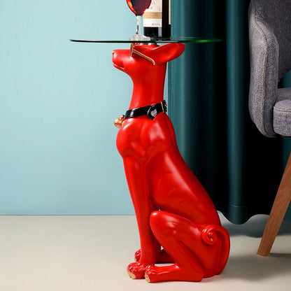 Doberman Tray Statue