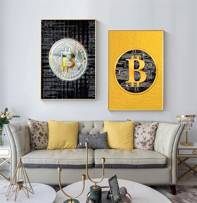 Bitcoin Canvas Art