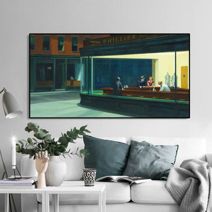 Nighthawks by Edward Hopper Canvas Art