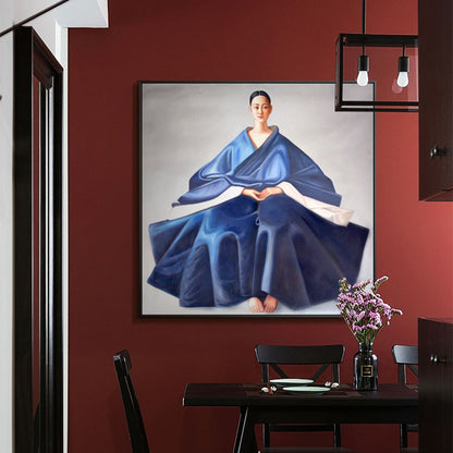 Splendid Attire East Asian Woman Canvas Art