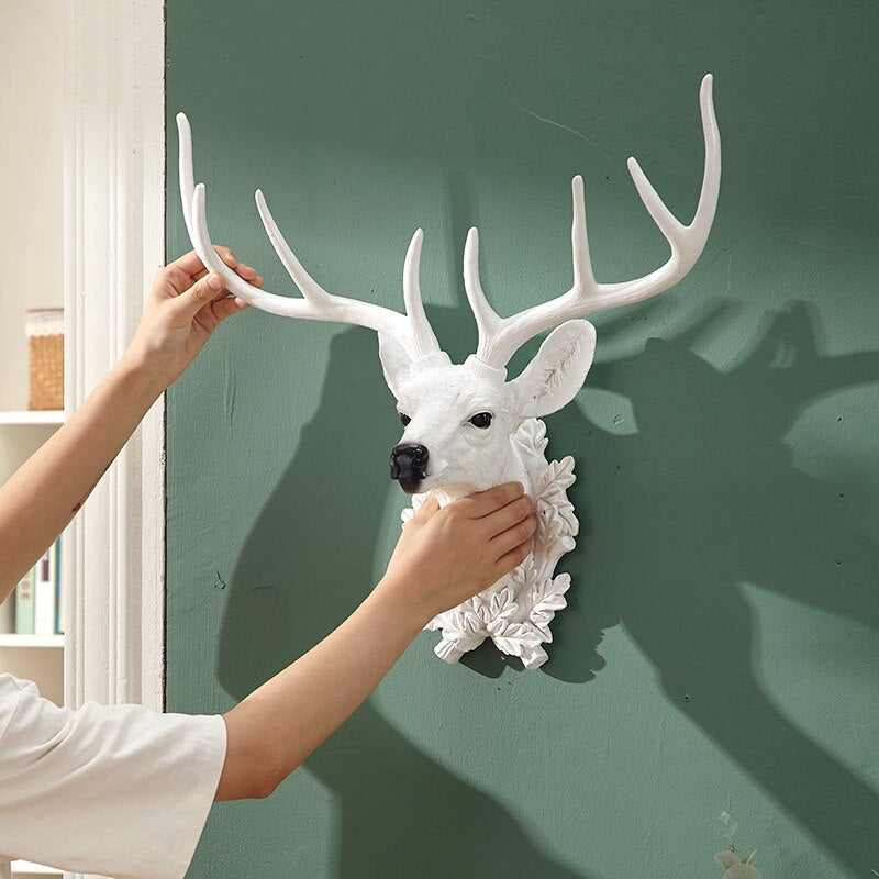 Deer Head Wall Decor Statue