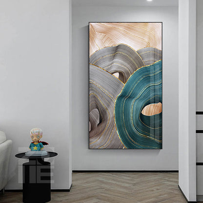 Abstract Luxury Ribbon Canvas Art