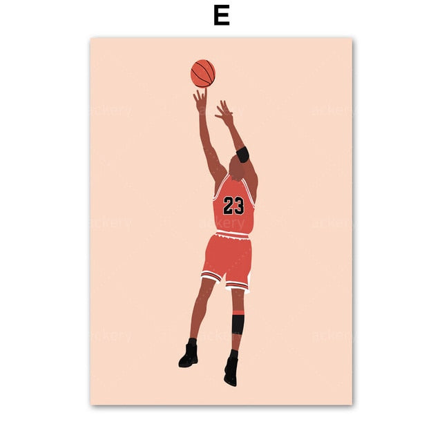 Basketball Player Canvas Art