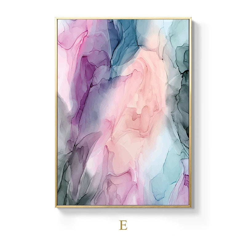 Colorful Abstract Cloud Canvas Art