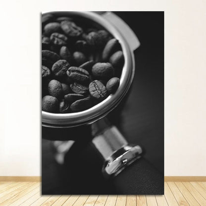 Black and White Coffee Canvas Art