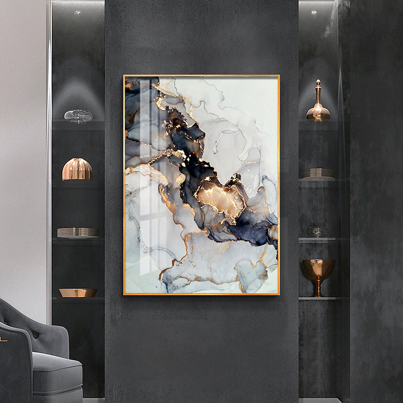 Gold Black Marble Canvas Art