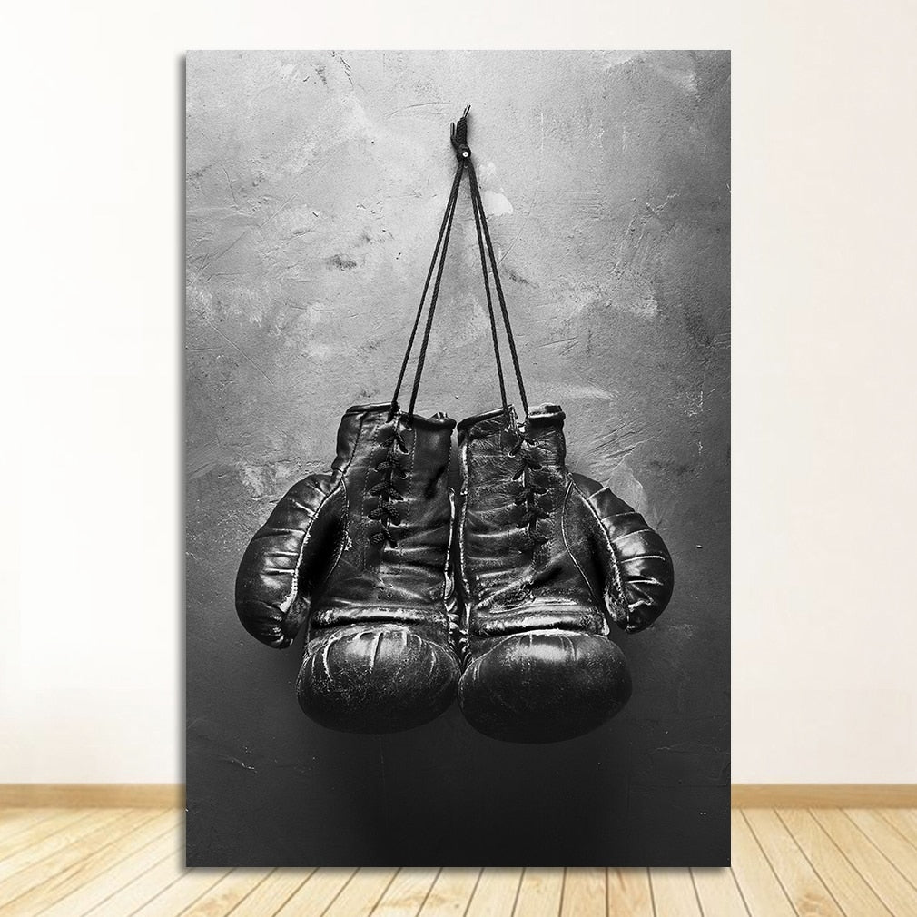 Boxing Gloves Vintage Canvas Art