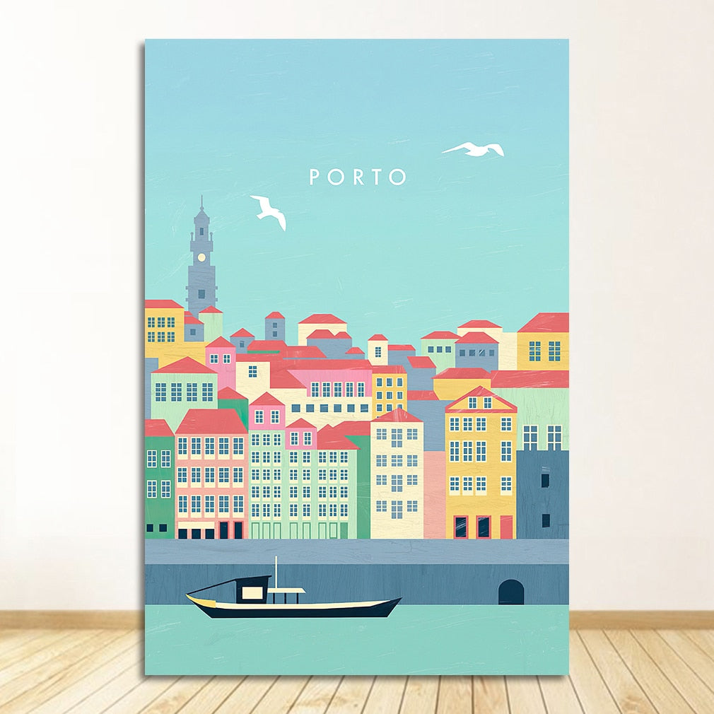 Portugal Poster Canvas Art