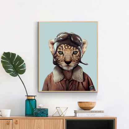 Cute Cat Wall Art Canvas