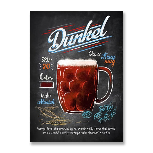 Beer Vintage Poster Canvas Art