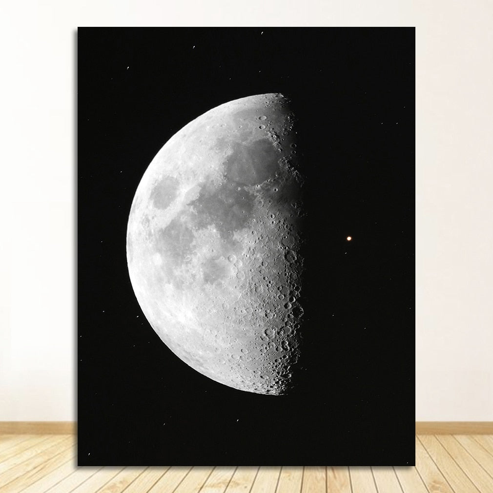 Moon Phase Canvas Art