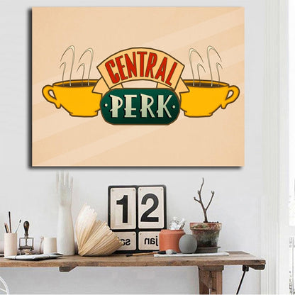 Friends Poster TV Show Quote Central Perk Canvas Art