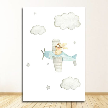 Baby Boy & Girl Nursery Canvas Art