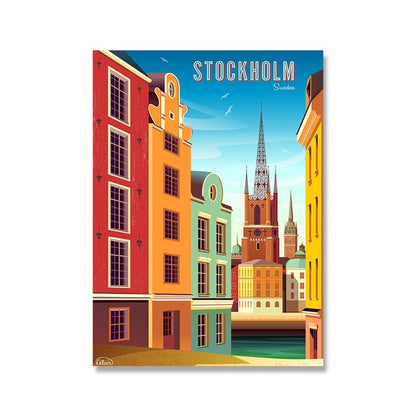 European Cities Travel Canvas Art