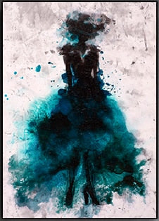 Dancing Girl Skirt Canvas Art