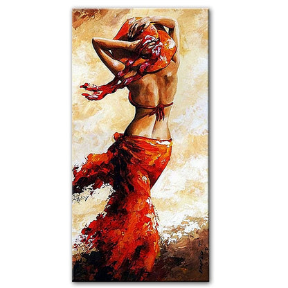 African Woman Oil Painting Canvas Art