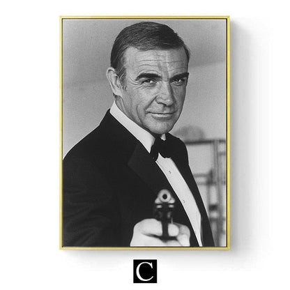 James Bond 007 Movie Poster Canvas Art