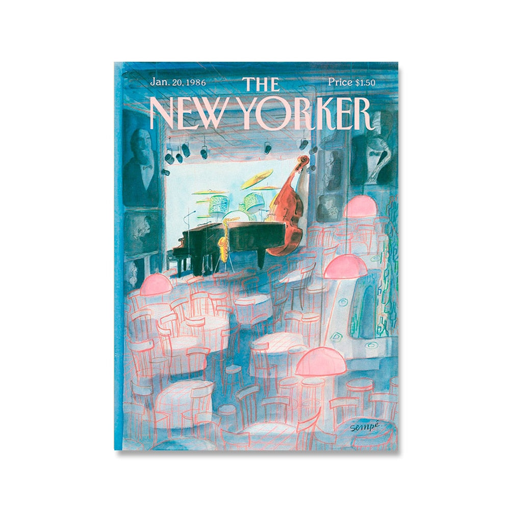 The New Yorker Magazine Covers Canvas Art