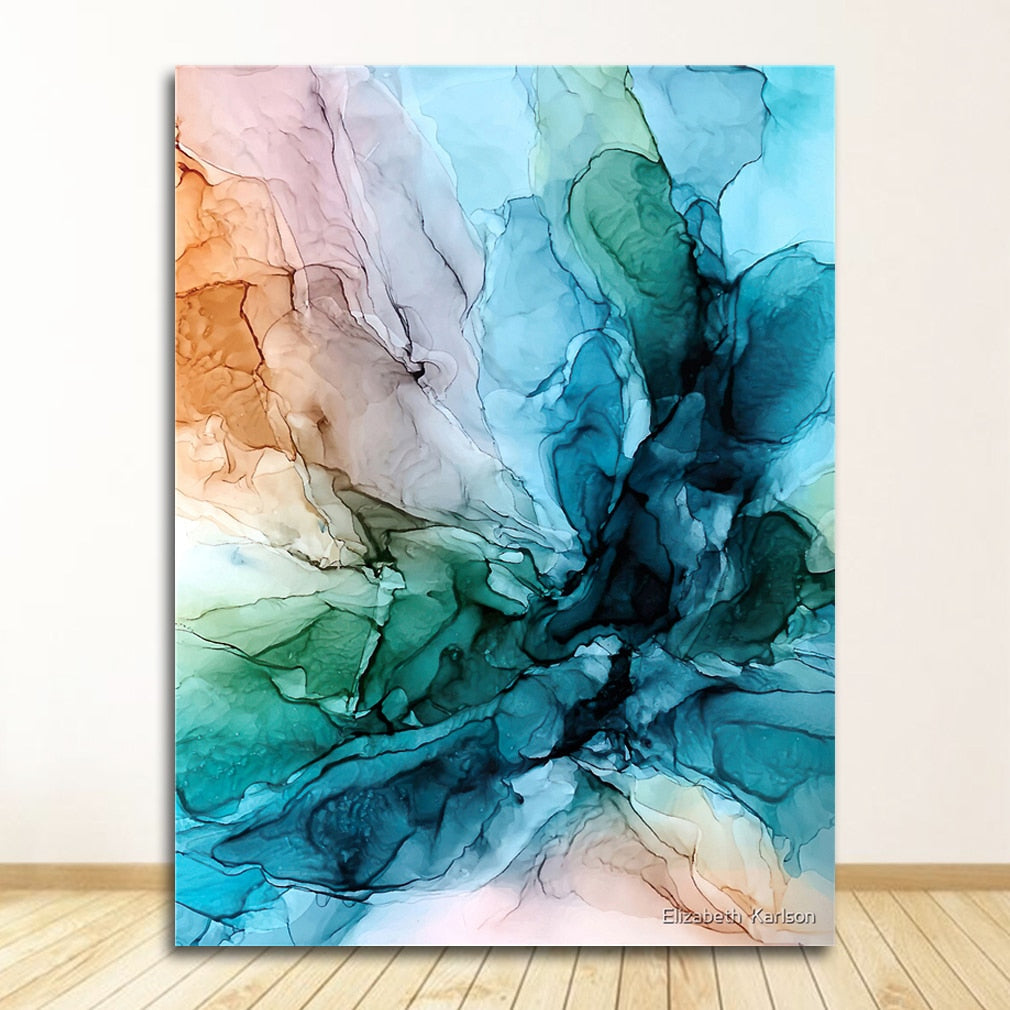 Abstract Cloud Canvas Art