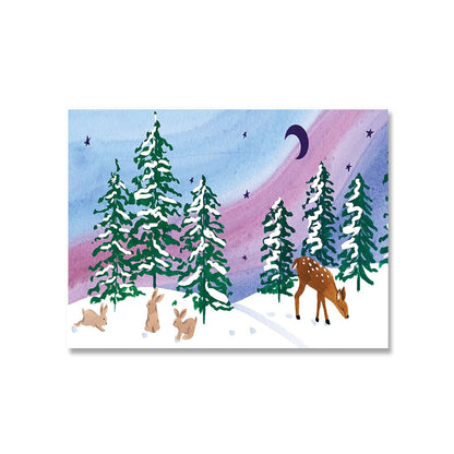 Christmas Snowman Canvas Art