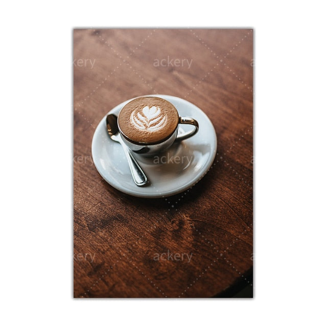 Coffee Latte Canvas Art