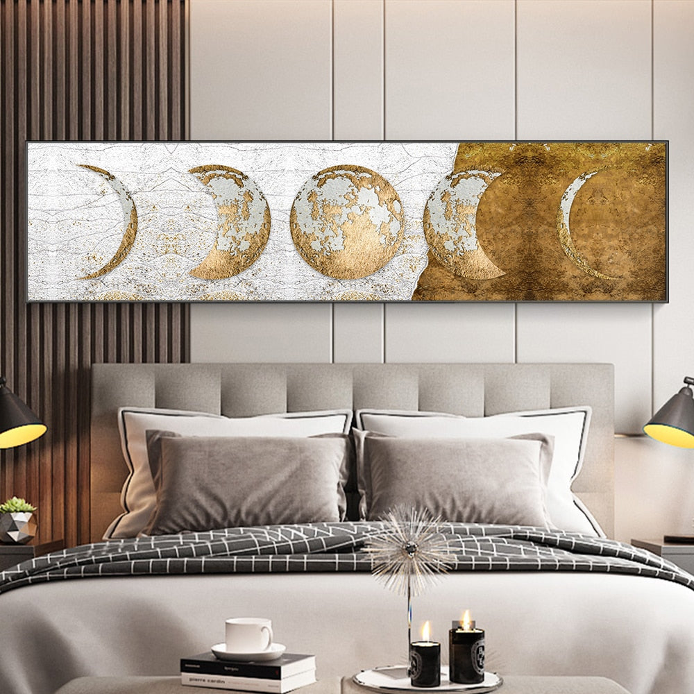 Golden Moon Canvas Art