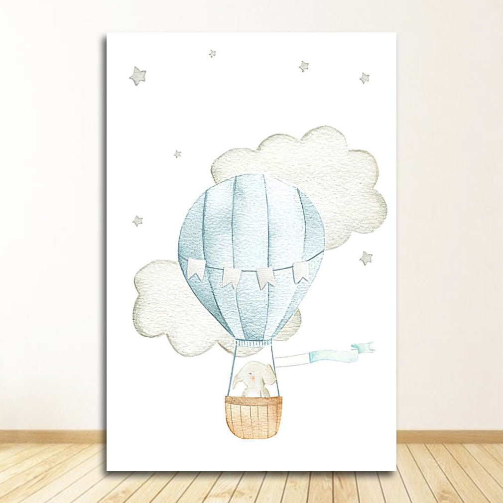 Baby Boy & Girl Nursery Canvas Art