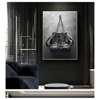 Boxing Gloves Vintage Canvas Art