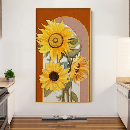 Modern Flower Sunflower Canvas Art