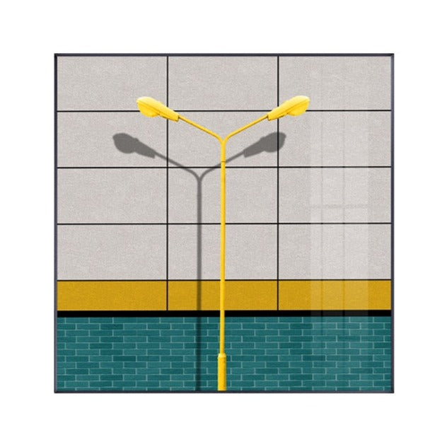 Yellow Street Light Canvas Art