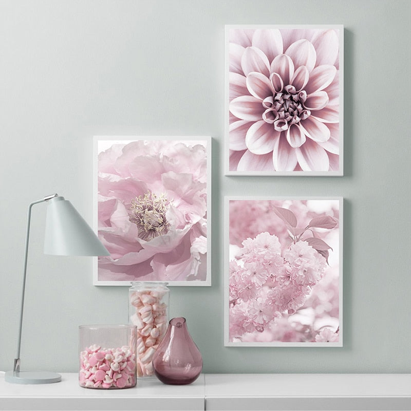 Pink Flower Canvas Art