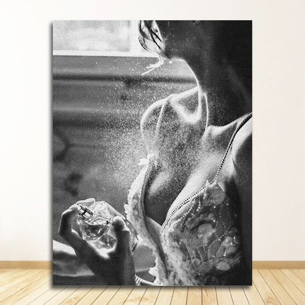 Black and White Vintage Magazine Canvas Art