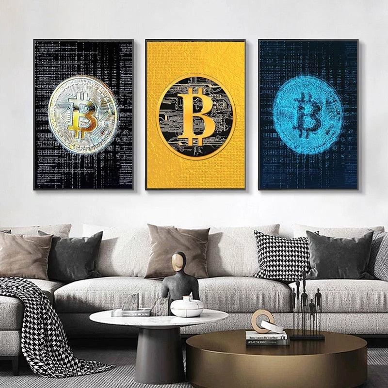 Bitcoin Canvas Art