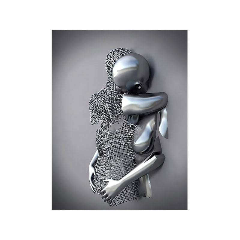 Metal Figure Canvas Art