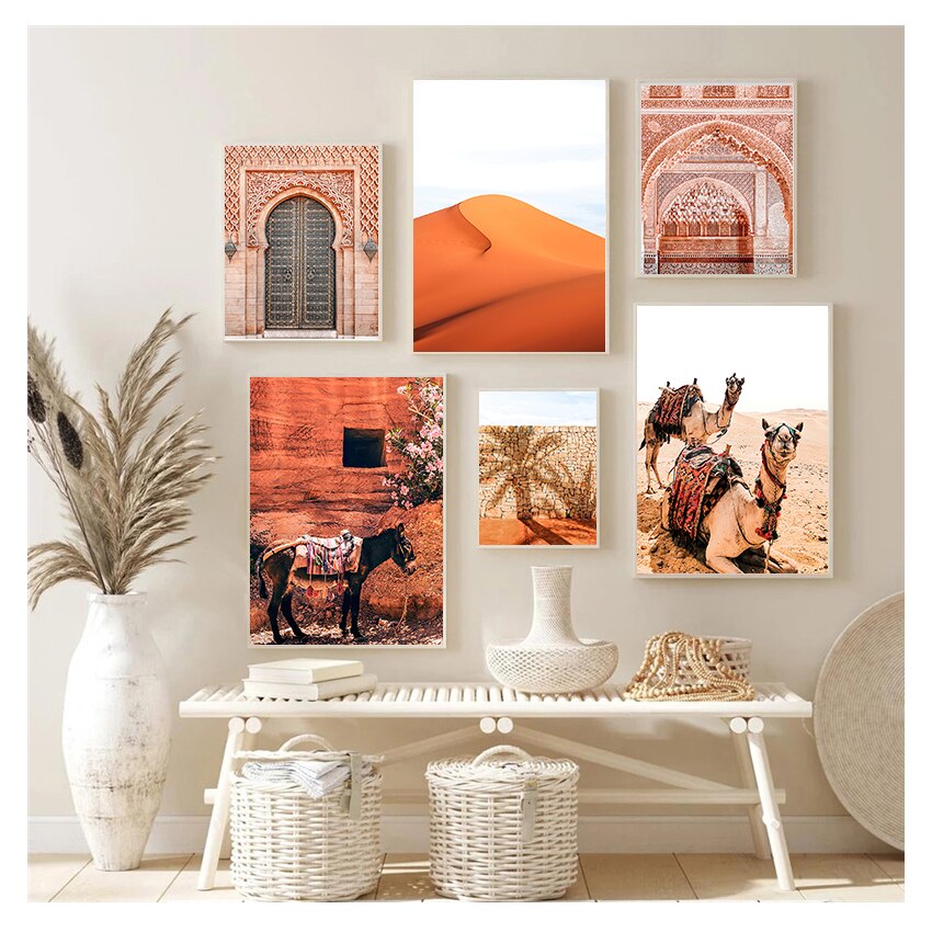 Marrakech Desert Camel Canvas Art