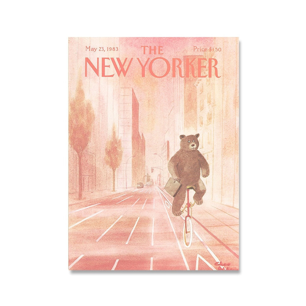 The New Yorker Magazine Covers Canvas Art