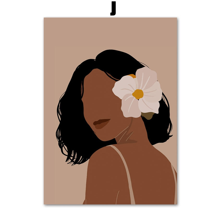 Woman Illustration Diversity Canvas Art