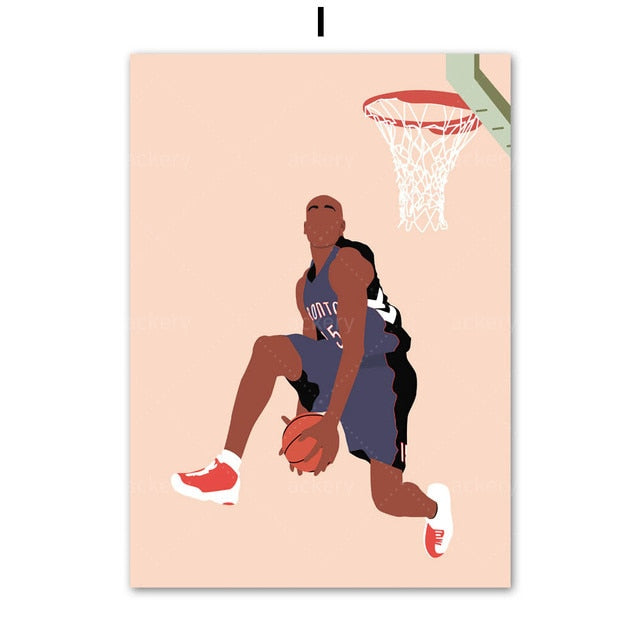 Basketball Player Canvas Art