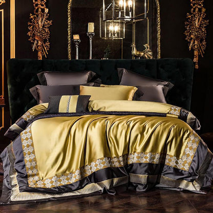 Chenin Silky Satin Duvet Cover Bedding Set