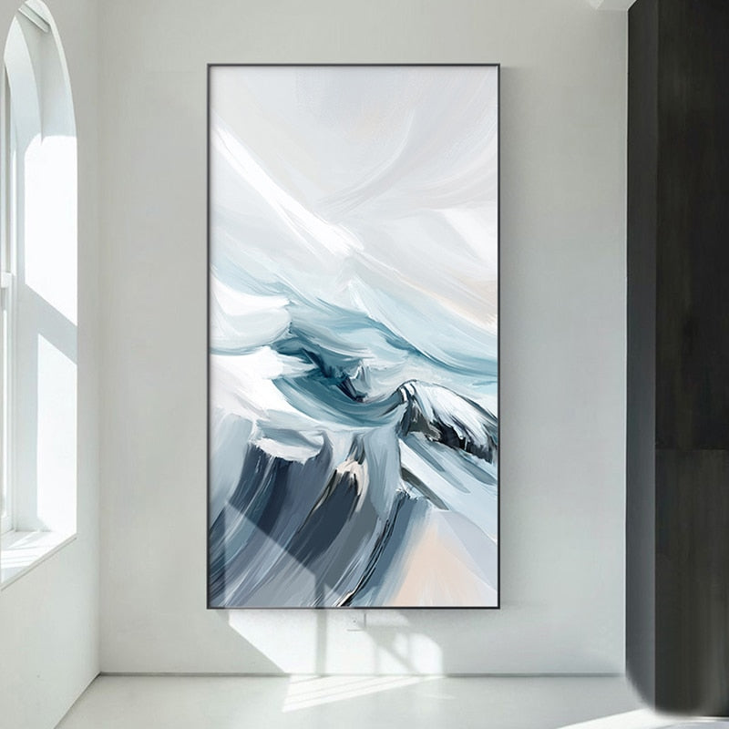 Snow Mountain Painting Canvas Art