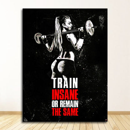 Muscle Bodybuilding Fitness Motivational Quotes Art Canvas