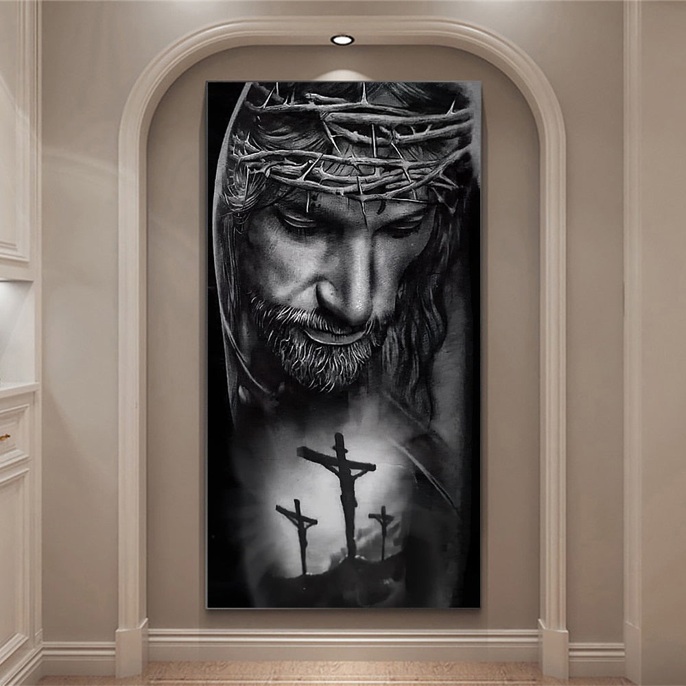 Crown of Thorns Jesus Canvas Art